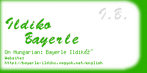 ildiko bayerle business card